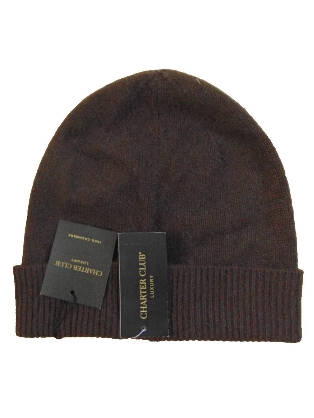 Charter Club Luxury Men's Brown Beanie